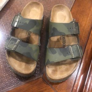 Birkenstock Green Camo Size 39